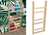 Boekenhouder wandmodel B50xD10xH120cm berken3 Tangara Groothandel voor Kinderopvang inrichtingen3